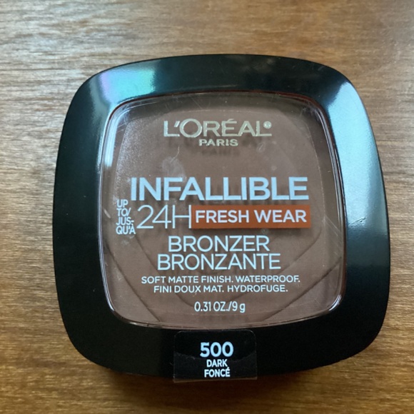 L’Oréal Paris Infallible 24H Fresh Wear Bronzer 500 Dark Fonce Soft Matte Finish - Picture 2 of 4